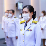 อว. จัดพิธีถวายพระพรชัยมงคลและพิธีถวายสัตย์ปฏิญาณเพื่อเป็นข้ ... Image 1